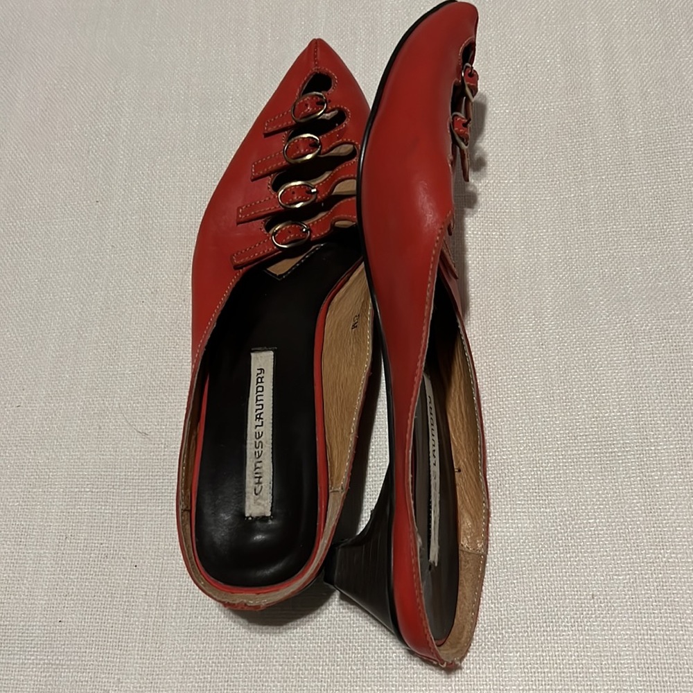 Chinese laundry red mules - Picture 2 of 5